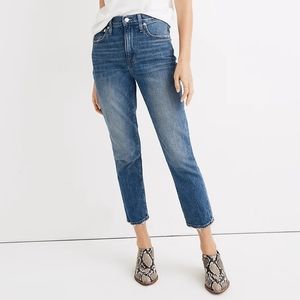 Madewell high rise slim crop boy jean